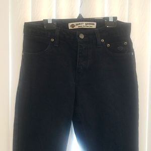 Harley Davidson Genuine Motor Clothes Midrise Jean's Black Bootcut Size  2
